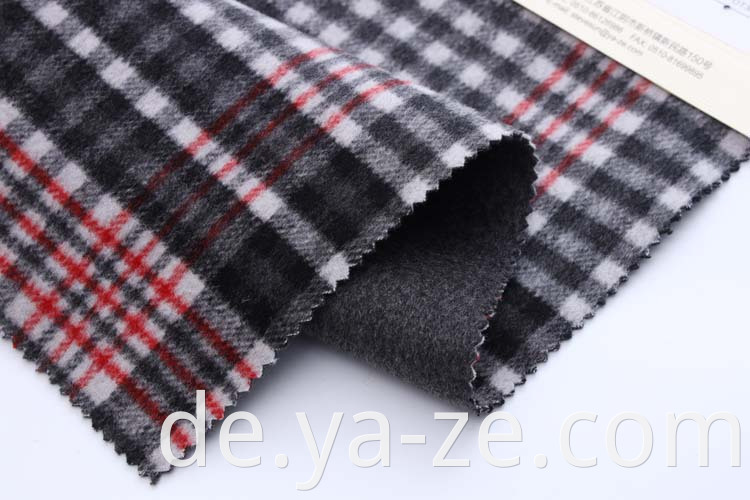 Heißer Verkauf gewebter Doppelgesicht Tweed Plaid Fleece Woll Wollmantel Hersteller Winter Stoff Boucle Rock Tuch